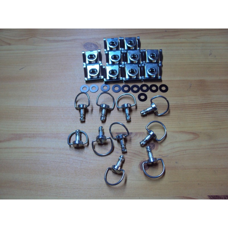 KIT DE 10 DZUS FIXATION DE CARENAGE DIAMETRE 6 LONGUEUR 12MM 