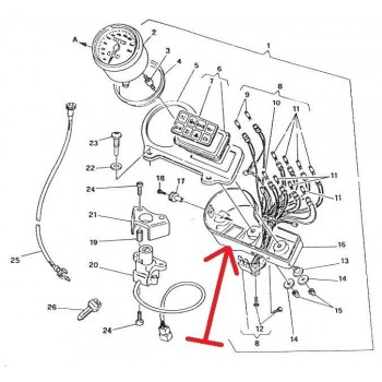 ARRIERE COMPTEUR DUCATI MONSTER MONSTRO NEUF 