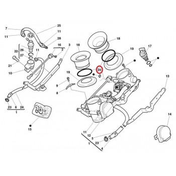 JOINT TORIQUE DE CORNET VENTURI DUCATI