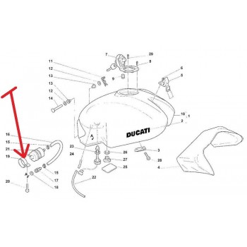FIXATION FILTRE A ESSENCE DUCATI 
