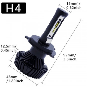 AMPOULE H4 LED 80W SURPUISSANTE LUMIERE DU JOUR