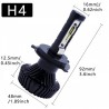 AMPOULE H4 LED 80W SURPUISSANTE LUMIERE DU JOUR