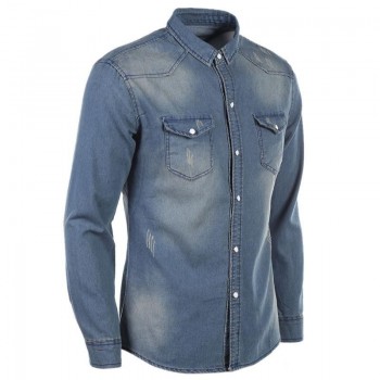 CHEMISE JEAN CAFE RACER SCRAMBLER BRATSTYLE
