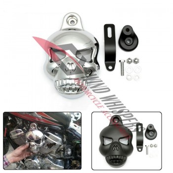 COUVRE KLAXON HARLEY SKULL HD NEUF 