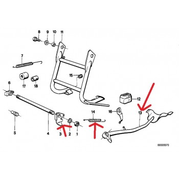BEQUILLE LATERALE BMW KIT COMPLET 