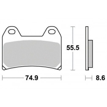 PLAQUETTES DE FREIN DUCATI FDB2042ST FERODO