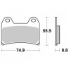 PLAQUETTES DE FREIN DUCATI FDB2042ST FERODO