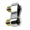 COMMODO GAUCHE OU DROITE LOOK VINTAGE CAFE RACER - CHROME -