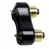 COMMODO GAUCHE OU DROITE LOOK VINTAGE CAFE RACER - NOIR -