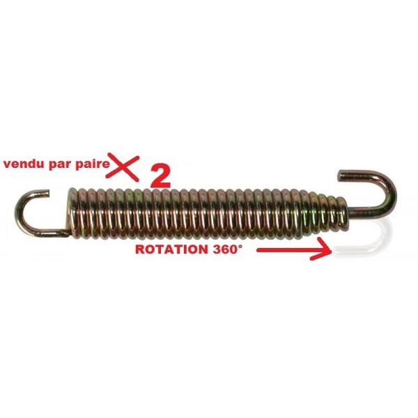 RESSORT POT ÉCHAPPEMENT PLUSIEURS TAILLE  // LA PAIRE 