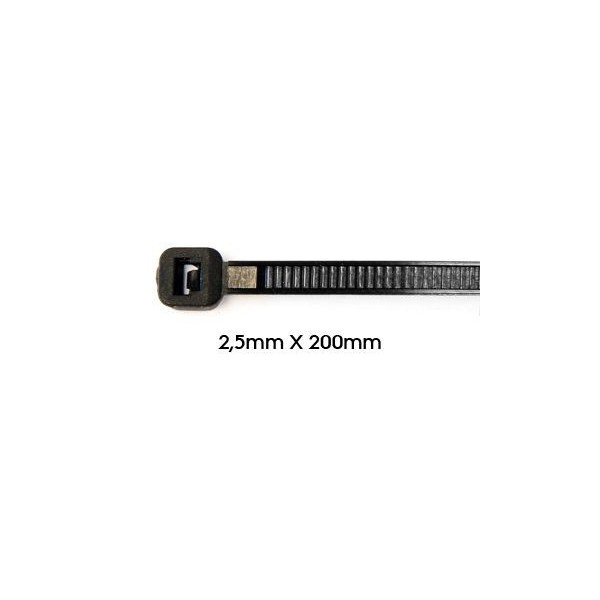 COLLIER RILSAN MOTO 2.5MM PAR 200MM SAC DE 100 SERFLEX