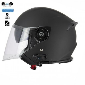 Casque Jet INTERCOM S770 Kyle - Noir Mat - Taille XL - Bluetooth intégré S-LINE