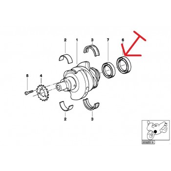 JOINT SPY DE BOUT DE CARTER MOTEUR ENTRÉE EMBRAYAGE 1100 BMW