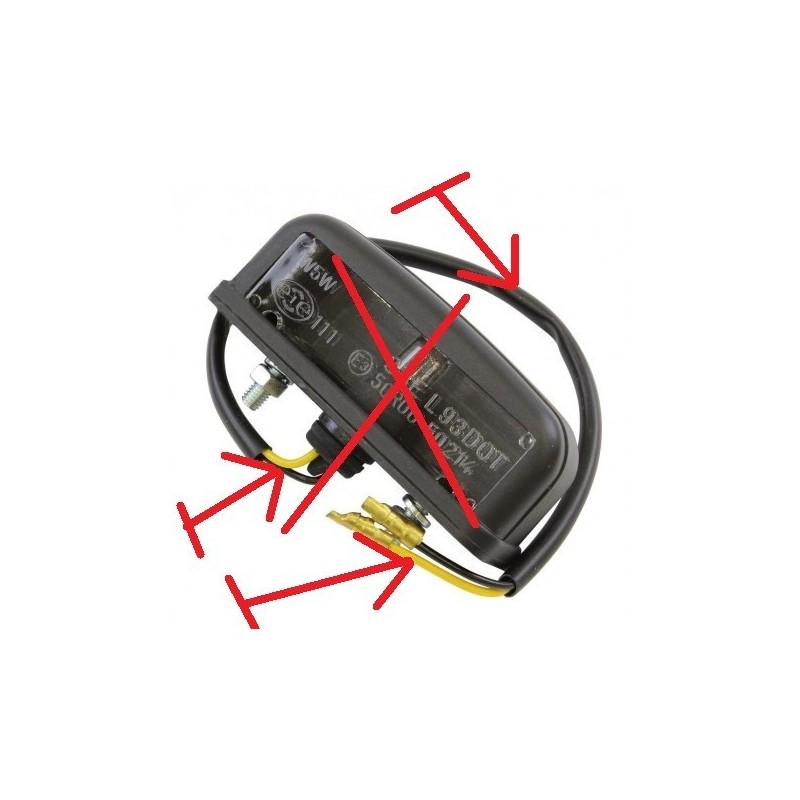 FAISCEAUX ELECTRIQUE ECLAIRAGE DE PLAQUE DUCATI 