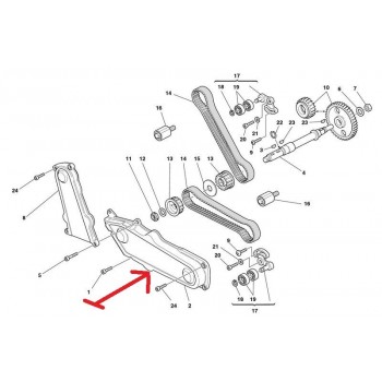 CARTER DE DISTRIBUTION DUCATI HORIZONTALE 24510471A