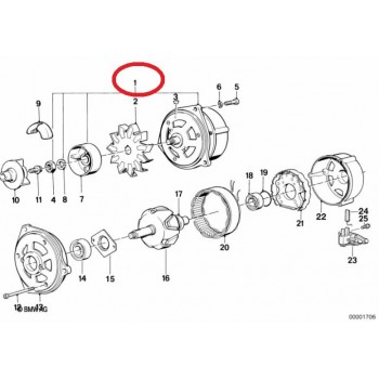 ALTERNATEUR D'ALLUMAGE + RÉGULATEUR K75 K100 K1100 BMW 12312305316