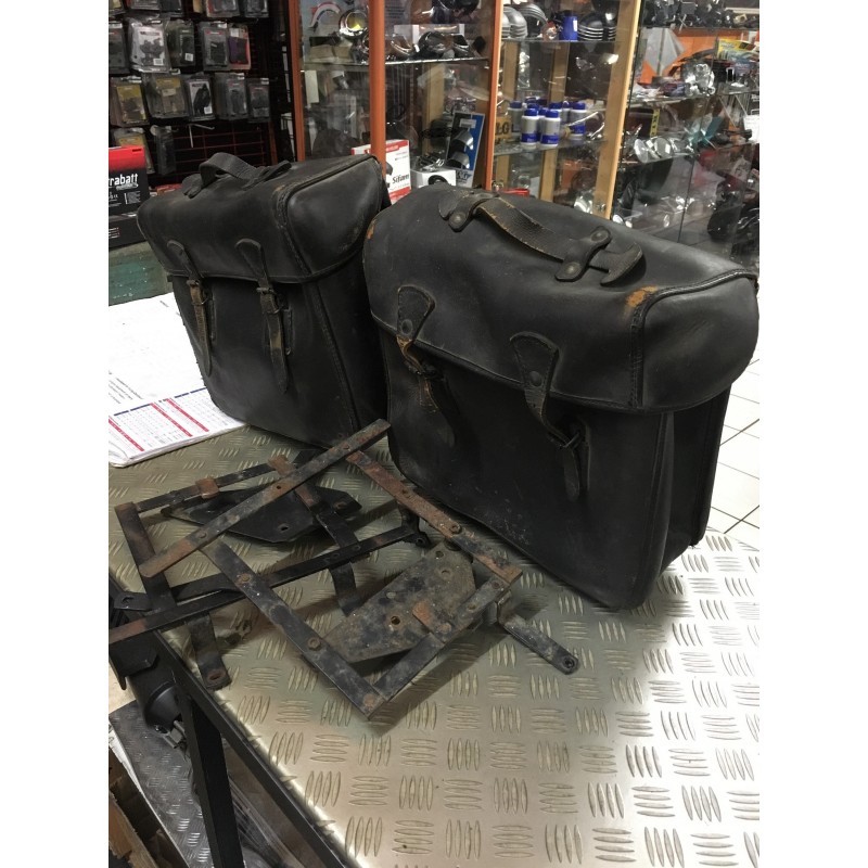 VALISES SACOCHES CUIR BAGAGERIE BMW R75/5 