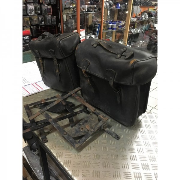 VALISES SACOCHES CUIR BAGAGERIE BMW R75/5 