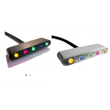 BANDE VOYANTS LED MOTOGADGET MOTOSIGN MINI NOIR OU ALU CHROME
