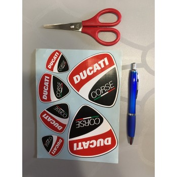 DUCATI CORSE Planche autocollants kit complet DUCATI