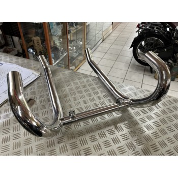 COLLECTEUR ÉCHAPPEMENT BMW DIAMÈTRE 38 - NEUF - KIT COMPLET  inox poli