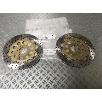 PAIRE DE DISQUES DE FREIN DUCATI INOX 320MM 888 851 900SS - NEUF -