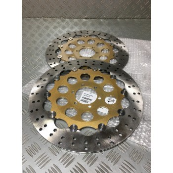 PAIRE DE DISQUES DE FREIN DUCATI INOX 320MM 888 851 900SS - NEUF -