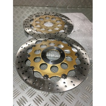 PAIRE DE DISQUES DE FREIN DUCATI INOX 320MM 888 851 900SS - NEUF -
