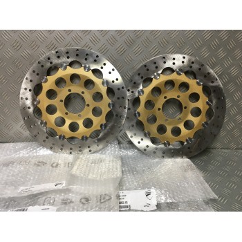 PAIRE DE DISQUES DE FREIN DUCATI INOX 320MM 888 851 900SS - NEUF -