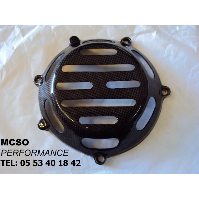 DUCATI CACHE EMBRAYAGE CARBONE AJOURE  - NEUF -