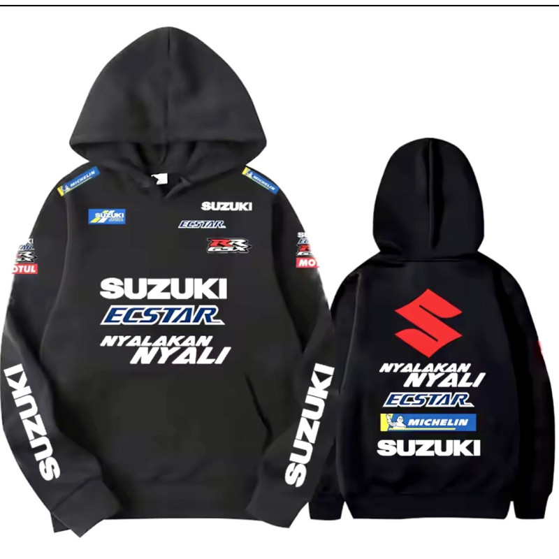 PULL SWEAT SUZUKI NOIR - NEUF - HAYABUSA GSXR BANDIT ETC ...
