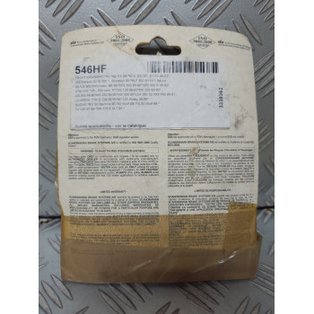 PLAQUETTES DE FREIN SBS 546 HF NEUVES