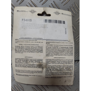PLAQUETTES DE FREIN SBS 734 HS NEUVES