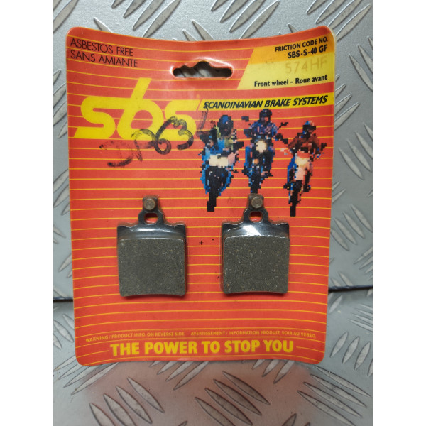 PLAQUETTES DE FREIN SBS 574 HF NEUVES