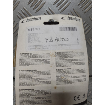 PLAQUETTES DE FREIN TECNIUM MSS 371 NEUVES