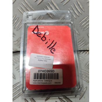 PLAQUETTES DE FREIN BREMBO SINTER 07HO26SD NEUVES