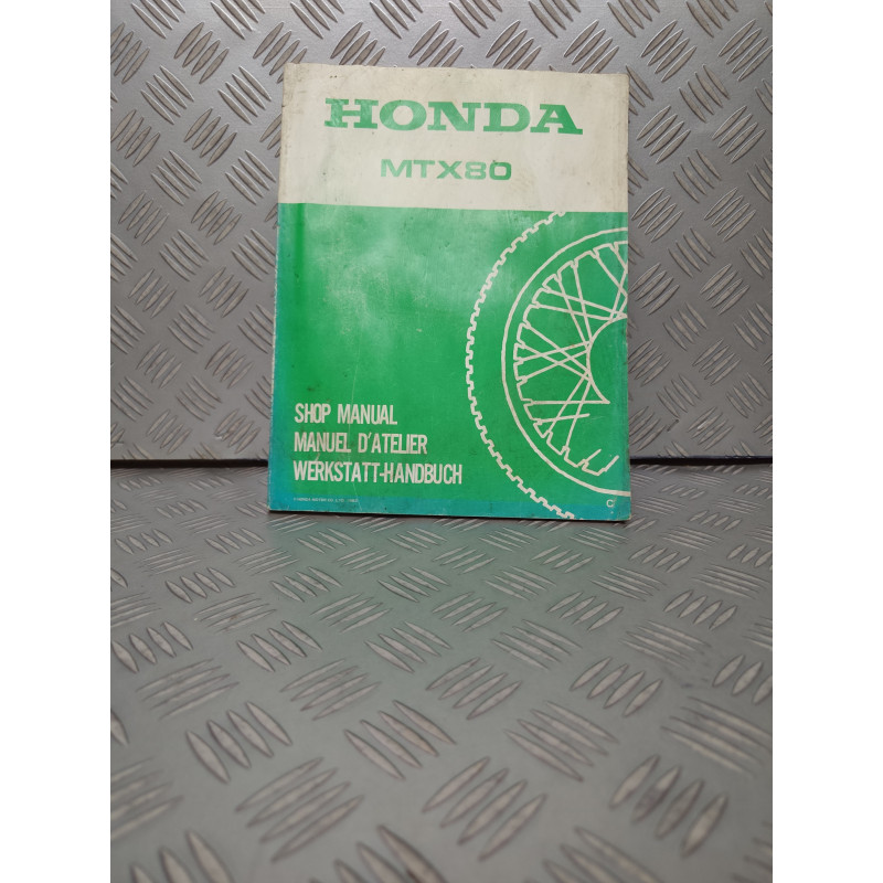 MANUEL D'ATELIER HONDA MTX80 MULTILINGUE