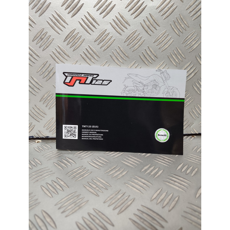 MANUEL DE L'UTILISATEUR BENELLI TNT 125 MULTILINGUE