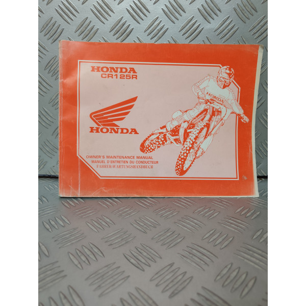MANUEL DE L'UTILISATEUR HONDA CR 125R MULTILINGUE