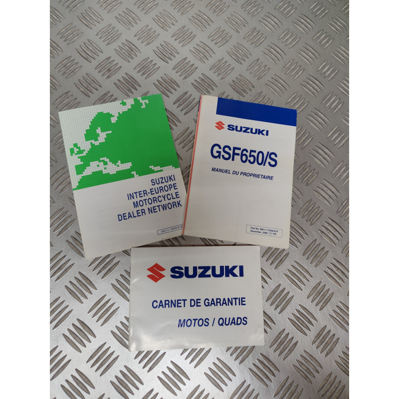 MANUEL DE L'UTILISATEUR SUZUKI GSF 650 / GSF 650S