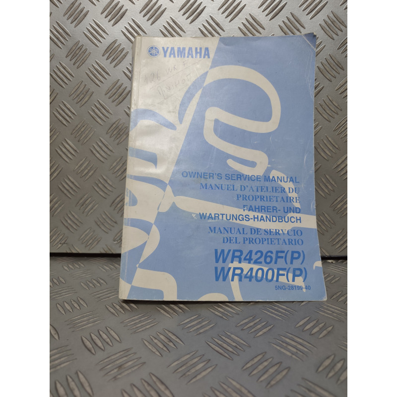 MANUEL DE L'UTILISATEUR YAMAHA WR426F / WR400F 2 EN 1 MULTILINGUE