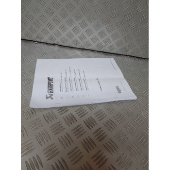 NOTICE INSTALLATION SILENCIEUX POUR YAMAHA TENERE 700