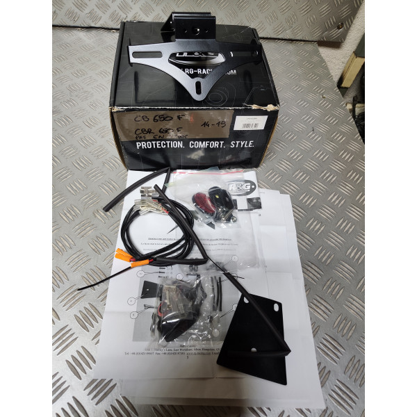 SUPPORT DE PLAQUE R&G LP0152BK - Honda CB650F / CBR650F NEUF