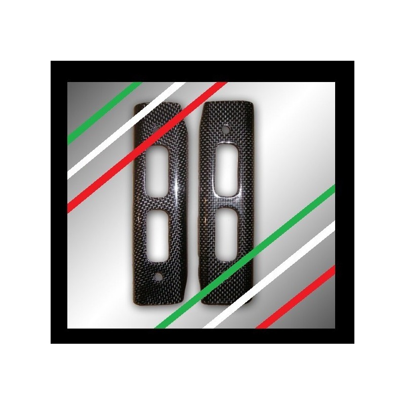 DUCATI NEUF PAIRE DE CACHE RADIATEUR CARBONE 