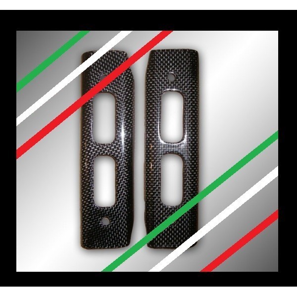 DUCATI NEUF PAIRE DE CACHE RADIATEUR CARBONE 