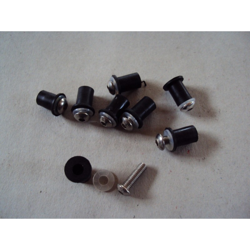 DUCATI NEUF KIT 10 VIS DE BULLE ALU 