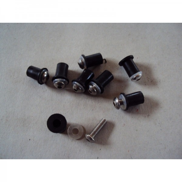 DUCATI NEUF KIT 10 VIS DE BULLE ALU 