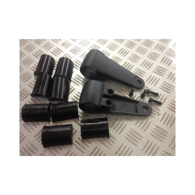 KIT PATTE DE PHARE VINTAGE ALUMINIUM NOIR