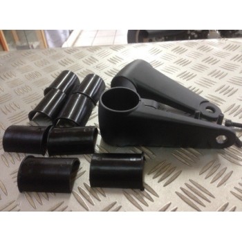 KIT PATTE DE PHARE VINTAGE ALUMINIUM NOIR