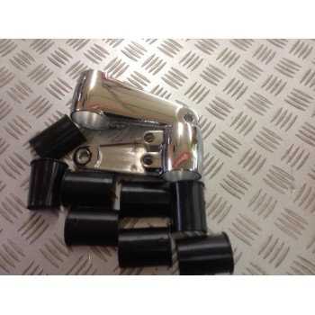 KIT PATTE DE PHARE VINTAGE ALUMINIUM ALU CHROME